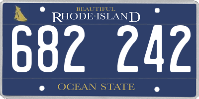 RI license plate 682242