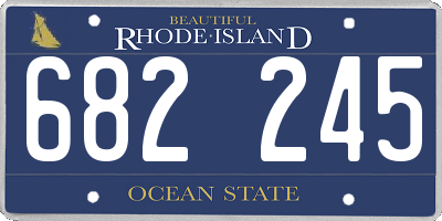 RI license plate 682245