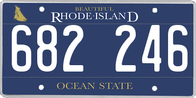 RI license plate 682246