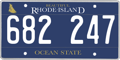 RI license plate 682247