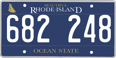 RI license plate 682248