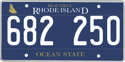 RI license plate 682250