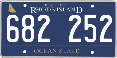 RI license plate 682252