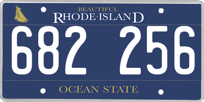 RI license plate 682256