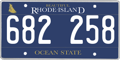 RI license plate 682258