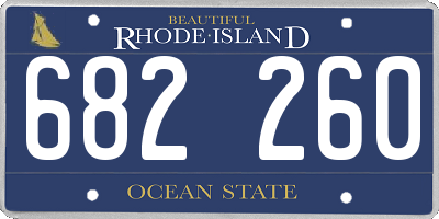 RI license plate 682260