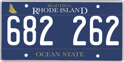 RI license plate 682262