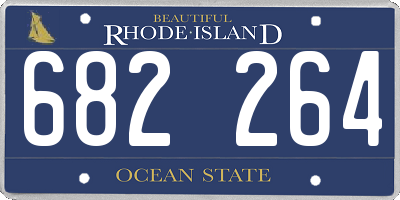 RI license plate 682264