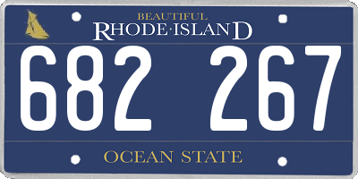 RI license plate 682267