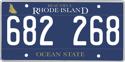 RI license plate 682268