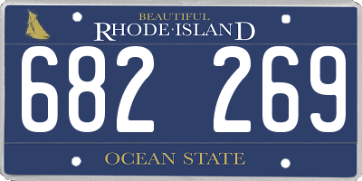 RI license plate 682269