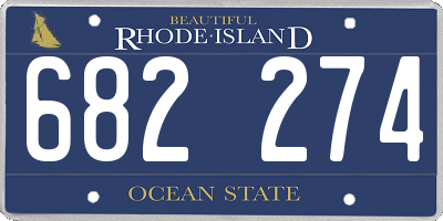 RI license plate 682274