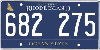 RI license plate 682275