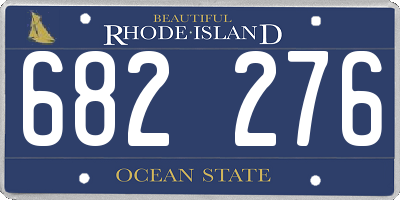 RI license plate 682276
