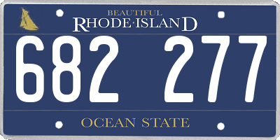 RI license plate 682277