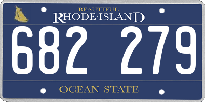RI license plate 682279