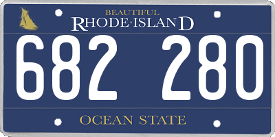 RI license plate 682280
