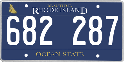 RI license plate 682287
