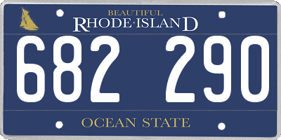 RI license plate 682290