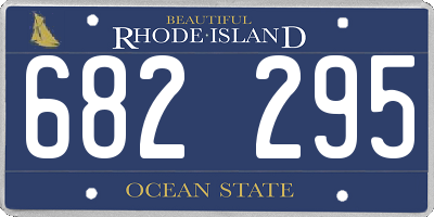 RI license plate 682295
