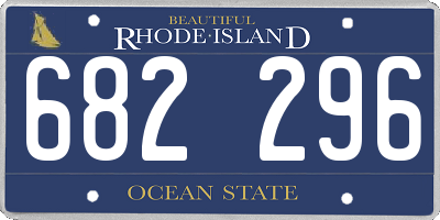 RI license plate 682296