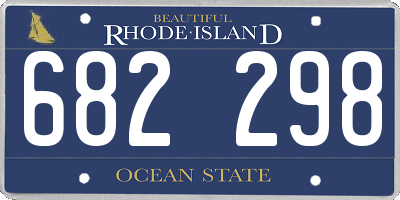RI license plate 682298