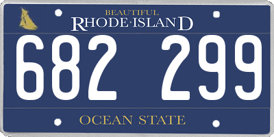 RI license plate 682299
