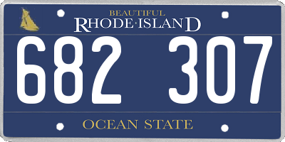 RI license plate 682307