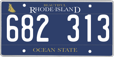 RI license plate 682313