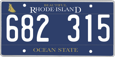 RI license plate 682315