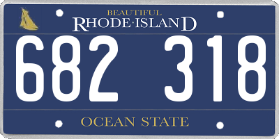 RI license plate 682318