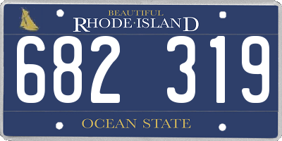 RI license plate 682319