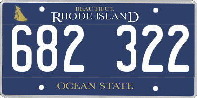 RI license plate 682322