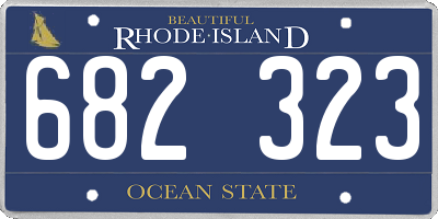 RI license plate 682323