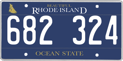 RI license plate 682324
