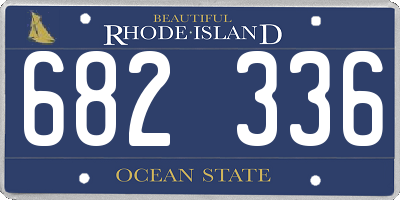 RI license plate 682336