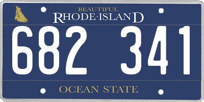 RI license plate 682341