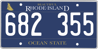RI license plate 682355