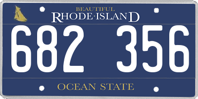 RI license plate 682356
