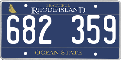 RI license plate 682359