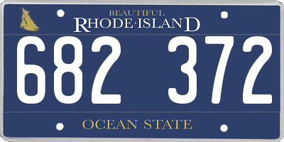 RI license plate 682372