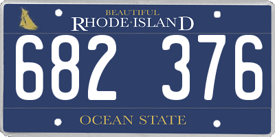 RI license plate 682376