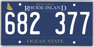 RI license plate 682377
