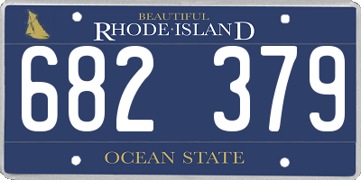 RI license plate 682379