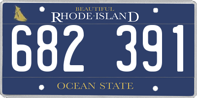 RI license plate 682391