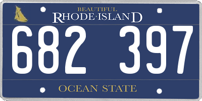 RI license plate 682397