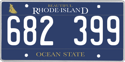 RI license plate 682399