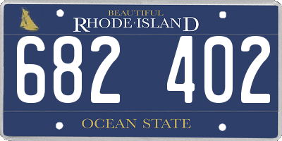 RI license plate 682402