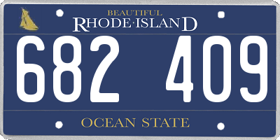 RI license plate 682409
