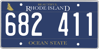RI license plate 682411